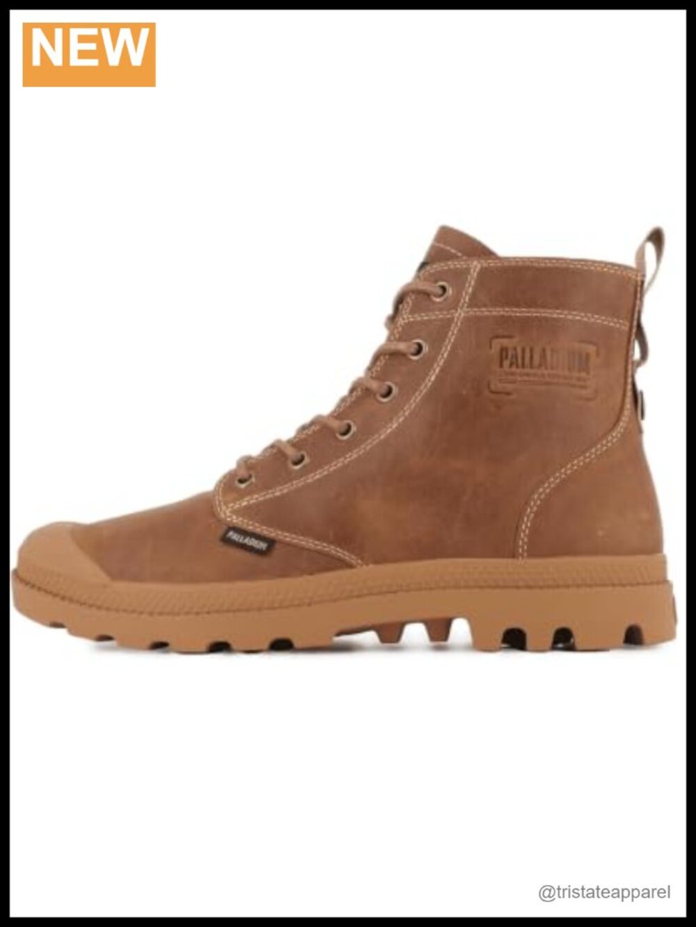 Men's Leather Ankle Combat Boots Zip Closure Work Boots
